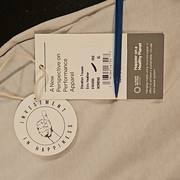 💕VUORI💕 Elevation Trouser ~ Ecru Heather XL NWT - Picture 13 of 14